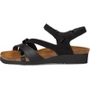 image:imageNAOT Footwear Womens Sophia SandalBlack VelvetJet BlackBlack Crinkle