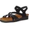 image:imageNAOT Footwear Womens Sophia SandalBlack VelvetJet BlackBlack Crinkle