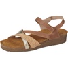image:imageNAOT Footwear Womens Sophia SandalLatte Brown LeatherCork LeatherRadiant Gold