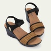 image:imageNAOT Summer RaffiaSoft Black LeatherGold Brown Raffia