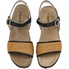 image:imageNAOT Womens Cecile SandalSoft BlackGolden Brown Raffia