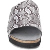 image:imageNaot Womens Alana Wedge SandalBlackWhite Python Stretch
