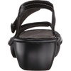 image:imageNaot Womens Brussels Wedge SandalBlack Luster Leather