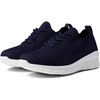Navy Knit With White Sole