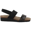 Reptile Patent Leather/Black Elastic