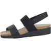 Shiny Black Leather/Black Elastic