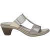Silver Threads Leather/Radiant Gold Leather/Soft Silver Leather