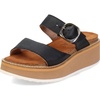 image:imageNAOT Footwear Womens Halvah Sandal with Cork Footbed and Arch Support Footbed  Adjustable Sandal With Backstrap  Comfort and Support  Lightweight and Perfect for Travel  Narrow to Medium FitBlack Leather