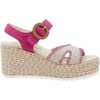 image:imageNAOT Footwear Womens Majorca SandalFuchsia SuedeLinen Raffia