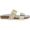 image:imageNAOT Footwear Womens Nashville SandalPlatinum Striped SuedeRadiant Gold Leather