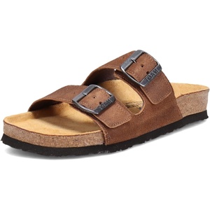 image:imageNAOT Footwear Santa Barbara Womens Slide with Cork Footbed and Arch Comfort and Support  Slip On Lightweight and Perfect for TravelAntique Brown Leather