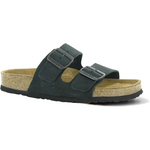 image:imageNAOT Footwear Santa Barbara Womens Slide with Cork Footbed and Arch Comfort and Support  Slip On Lightweight and Perfect for TravelBlack Nubuck