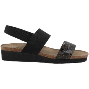 image:imageNAOT Footwear Womens Amy SandalReptile Patent LeatherBlack Elastic