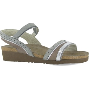 image:imageNAOT Footwear Womens Beverly SandalSoft Stone LthrLight Gray NubuckSoft Silver Lthr