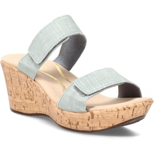 image:imageNAOT Footwear Womens Caveran WedgeTeal Linen Lthr