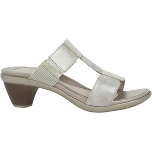 image:imageNAOT Footwear Womens Form SandalQuartz Metallic LeatherPlatinum Striped SuedeRadiant Gold Leat
