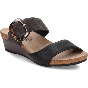 image:imageNAOT Footwear Womens Kingdom SandalSoft Black LeatherOily Midnight Suede