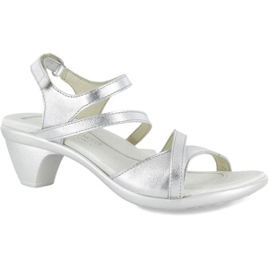 image:imageNAOT Footwear Womens Limit SandalSoft Silver Crinkle Patent Leather