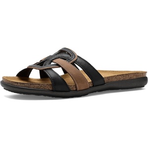 image:imageNAOT Footwear Womens Liv SandalJet Black LeatherLatte Brown Leather