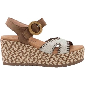image:imageNAOT Footwear Womens Majorca SandalBrown Cedar SuedeLinen Raffia