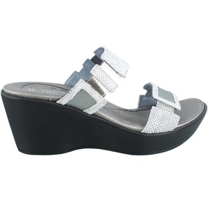 image:imageNAOT Footwear Womens Treasure Wedge SandalSilver SnakeSterling Lthr