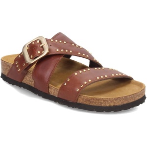 image:imageNaot Carolina Slide Sandal in Soft Black LthrChestnut