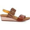 image:imageNAOT Footwear Womens Dynasty Sandal  Leather Cushioning Casual SlipOnMaple Brown LthrAntique Brown SuedeMarigold Lthr
