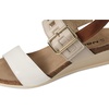 image:imageNAOT Footwear Womens Dynasty Sandal  Leather Cushioning Casual SlipOnPorcelain Patent LeatherIvory LeatherLatte Brown Leather