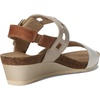 image:imageNAOT Footwear Womens Dynasty Sandal  Leather Cushioning Casual SlipOnPorcelain Patent LeatherIvory LeatherLatte Brown Leather