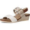image:imageNAOT Footwear Womens Dynasty Sandal  Leather Cushioning Casual SlipOnPorcelain Patent LeatherIvory LeatherLatte Brown Leather