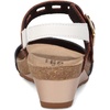 image:imageNAOT Footwear Womens Dynasty Sandal  Leather Cushioning Casual SlipOnSoft Ink LthrSoft Chestnut LthrSoft White Lthr