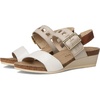 Porcelain Patent Leather/Ivory Leather/Latte Brown Leather