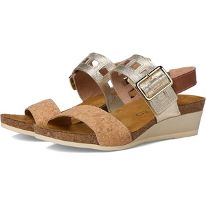 image:imageNAOT Footwear Womens Dynasty Sandal  Leather Cushioning Casual SlipOnCorkRadiant GoldLatte Brown