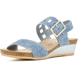 image:imageNAOT Footwear Womens Dynasty Sandal  Leather Cushioning Casual SlipOnGray Denim