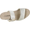 image:imageNAOT Womens Magic Sandal  Leather BucklePlatinum Striped Leather